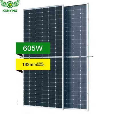 KUNYING 605W 610W 615W 620W 625W PERC Bifacial Dual Glass PV Module Solar Panels